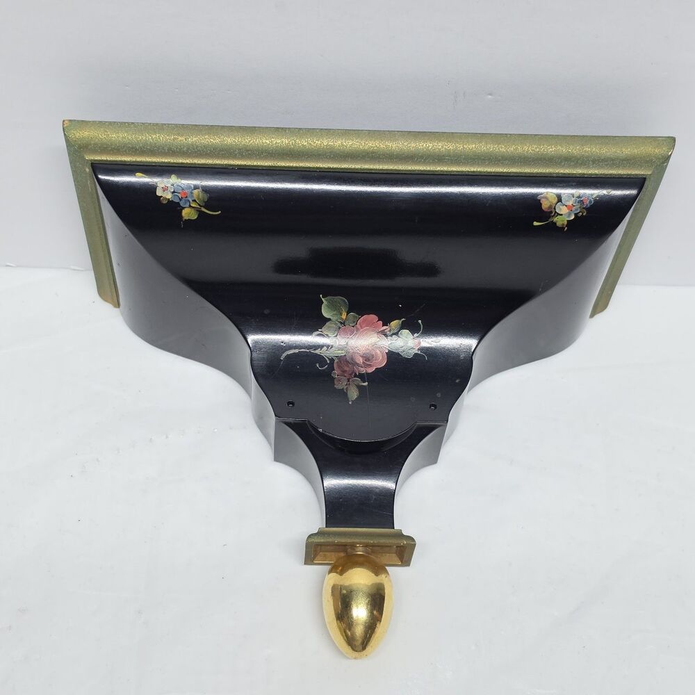 VINTAGE WALL BRACKET FOR SCHMIDT NEUCHATELOISE OR NEUCHATEL CLOCK FLORAL